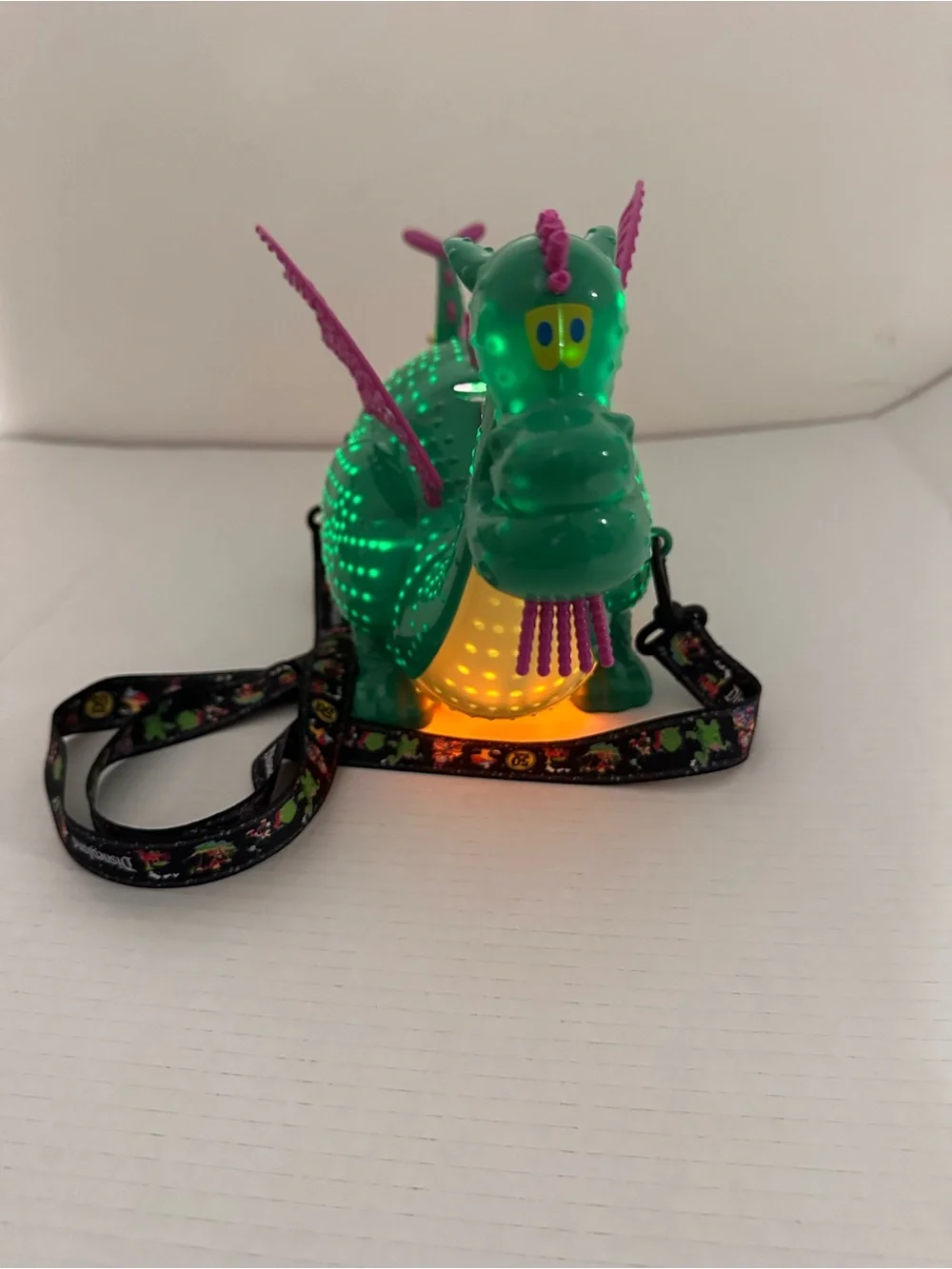 Disney Parks Light up Elliot Dragon Popcorn Bucket Main Street Electrical Parade